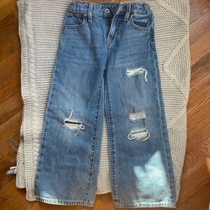 Old nave baggy wide leg jeans